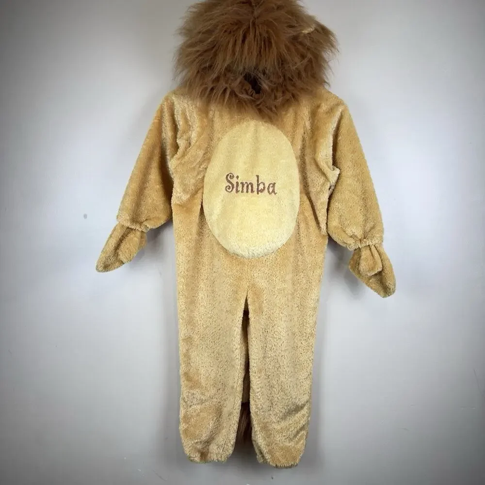 Simba Lion King Disney Kids Childs Jumpsuit Costume Halloween - XS Extra Small - Picture 2 of 13